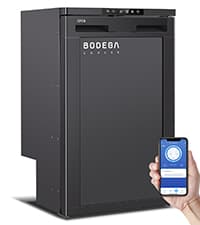 BODEGACOOLER 12V Portable Refrigerator, 42Quart (40L) Dual Zone Car Refrigerator, RV Car Fridge APP Control, -4℉-68℉Portable Freezer 12/24V DC 100-240V AC for Outdoor Camping Travel Vehicles Home Use