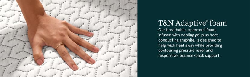 Tuft & Needle Original Hybrid Medium King Mattress, Adaptive Foam, Individually-Wrapped Coils, Cooling Pressure Relief, 100 Night Trial, Fiberglass-Free, CertiPUR-US, 10-Year Limited Warranty