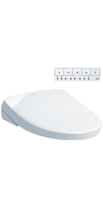 TOTO SW4726AT40#01 WASHLET+ Electronic Bidet Toilet Seat, Elongated, Cotton White