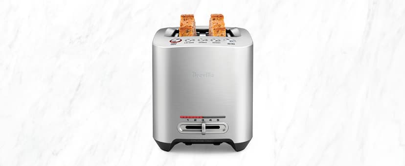 Breville Die-Cast Smart Toaster, 2-Slice, Brushed Stainless Steel