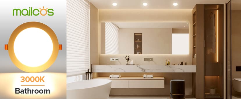 MAILCOS 12 Pack 6 Inch 5CCT Ultra-Thin LED Recessed Ceiling Light with Junction Box, 2700K-5000K Selectable, 1050LM High Brightness, Dimmable Canless Wafer Downlight, 12W 120V, ETL