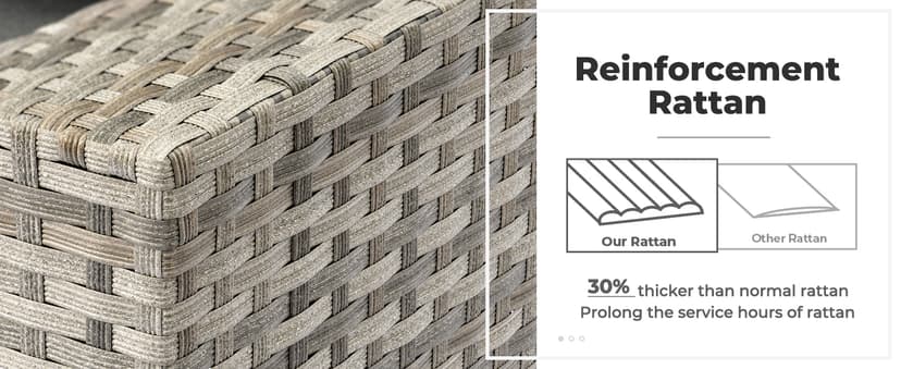 ovios 10 Pieces Patio Furniture Set, Outdoor Wicker Sectional Sofa with 42" Fire Pit Table Swivel Chairs, Modern Modular Deep Seat Rattan Couch Conversation Sets, Black