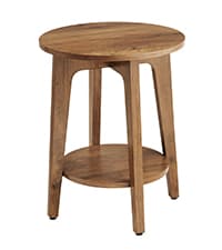 VASAGLE MAEZO Collection - Side Table, 2-Tier Small Square End Table, Nightstand with Tapered Legs, Curved Transitions, for Small Spaces, Living Room, Bedroom, Honey Brown ULET236K01