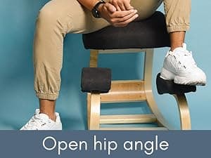 Sleekform Austin Kneeling Chair - Home Office Ergonomic Computer Desk Stool For Active Sitting