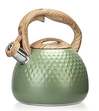 Tea Kettle Stovetops, 2.7 Quart Food Grade Stainless Steel Water kettles for Stove Top Teatop with Anti-hot Ergonomic Handle,Suitable for All Heat Sources