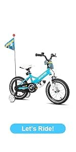 JOYSTAR New Berry Kids Bike for Boys and Girls Ages 3-12 Years Old, 12 14 16 Inch Kids Bicycles with Training Wheels, 20 Inch Bike with Kickstand, Multiple Colors