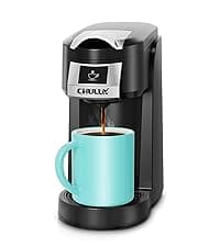 CHULUX Slim Espresso Machine with Milk Frother Steam Wand, 20 Bar Professional Italian Pump Espresso Coffee Machine for Home Cappuccino & Latte Maker, Silver