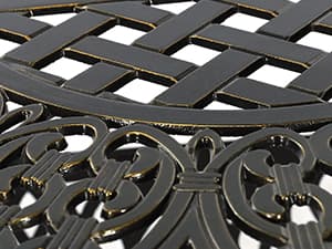 VIVIJASON 9-Piece Outdoor Furniture Dining Set, All-Weather Cast Aluminum Patio Conversation Set, Include 8 Cushioned Chairs and an Oval Table with Umbrella Hole for Balcony Lawn Garden Backyard