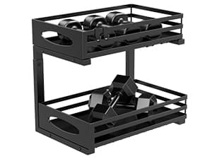 Under Sink Organizer, Pull Out Cabinet Organizers, Slide Sink Steel Shelf Cabinet Storage Shelves, Under Sink Storage for Kitchen Bathroom Cabinet (Black, 2 Pack)