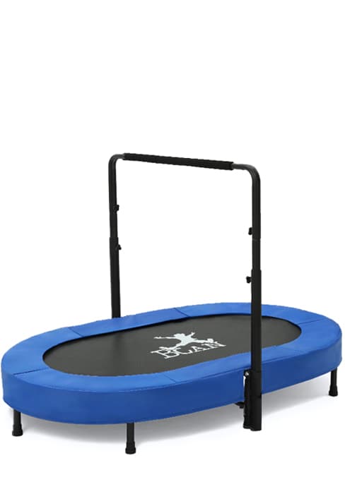 BCAN 36'' Toddler Trampoline, ASTM Certified-Foldable Mini Trampolines for Kids Ages 1-6, Adjustable Handle, Safety Pad & Foldable Legs, Baby Trampoline Indoor/Garden, Gift for Boy and Girl