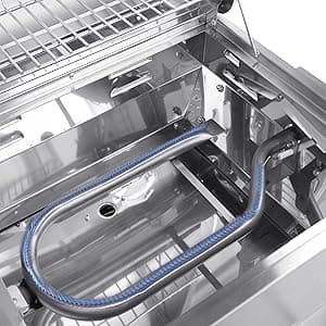 Royal Gourmet GT1001 Stainless Steel Portable Grill, 10000 BTU BBQ Tabletop Gas Grill with Folding Legs and Lockable Lid, Outdoor Camping, Deck and Tailgating, Silver