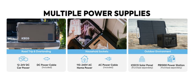 ICECO VL75ProD Portable Refrigerator, 12v Dual Zone Fridge Freezer with SECOP, 0°F to 50°F, 79Qt 12V Portable Freezer with Reversible Lid, Car Fridge portable AC/DC For Car, Camping |with Cover