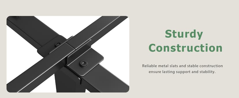 NKZ 14 Inch King Bed Frame, Sturdy Metal Platform with Round Corner Legs, 3,500 lbs Heavy Duty Steel Slat Support, Easy Assembly, Noise Free, No Box Spring Needed