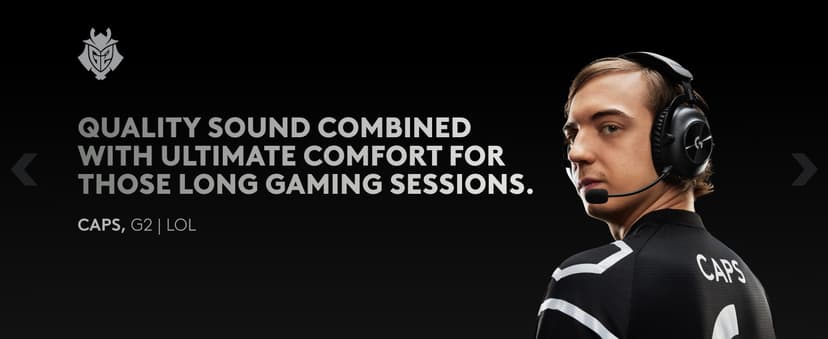 Logitech G PRO X 2 Lightspeed Wireless Gaming Headset: Wireless Gaming Headphones with Mic, 50mm Graphene Drivers, 2.02.0—7.1 Surround, Bluetooth/USB/3.5mm Aux, for PS4/PS5/PC/Nintendo Switch - Black