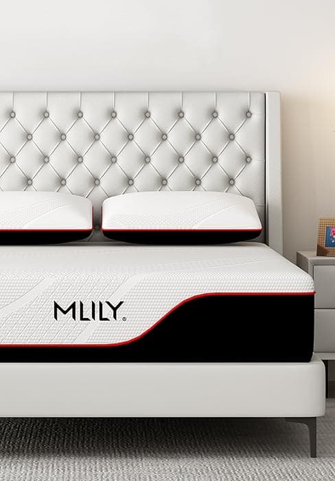 EGOHOME 14 inch Firm Queen Mattress, Memory Foam Mattress with Cooling Cover, Bed in a Box, CertiPUR-US Certified, Breathable and Supportive, Made in USA, 60x80x14 Black