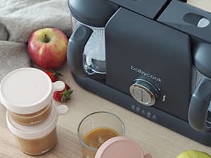 BEABA Babycook Duo 4 in 1 Baby Food Maker, Baby Food Processor, Baby Food Blender Baby Food Steamer, Make Fresh Healthy Baby Food at Home, 9.1 Cup Capacity, Makes 54 Servings in 20 Mins, Oat