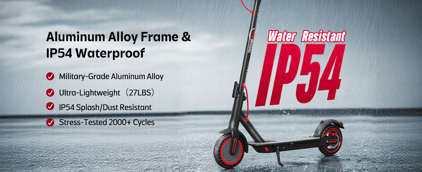 Electric Scooter for Adults- 10.4Ah Battery 350W(500W Peak) Motor, ≥19MPH & 25 Miles Long Range, 8.5'' Solid Tires Foldable with Dual Brake, Lightweight Portable Commuter E Scooter for Urban Travel