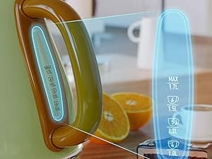 1.7L Electric Kettles, BPA Free Tea Kettle, Hot Water Boiler Heater, Stainless Steel Teapot, Auto Shut-Off & Boil-Dry Protection, 120V/1500W