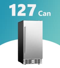 EUHOMY Wine and Beverage Refrigerator, 24 Inch Dual Zone Wine Cooler with Glass Door Hold 21 Bottles and 88 Cans, Built in or Under Counter Wine Fridge with Blue LED Light