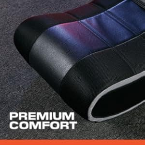 X Rocker V Rocker SE Black Foam Floor Video Gaming Chair for Adult, Teen, and Kid Gamers -2.1 High Tech Audio and Wireless Capacity - Foldable and Ergonomic Back Support (5130301)