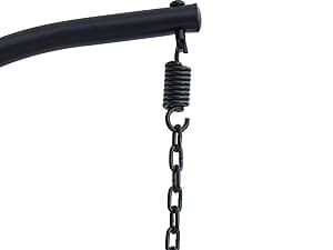 Egg Swing Chair Outdoor with Stand, Hanging Egg Rattan Basket Chair with Cushion and Pillow, Lounge Chairs, Foldable Basket and Metal Stand for Porch, Patio, Bedroom, Balcony,Yard (Grey)