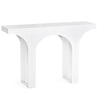 Tribesigns Modern Console Table, 55-Inch Wood Entryway Table with Storage, Narrow Long Sofa Table Behind Couch Table for Living Room, Foyer, Hallway, White
