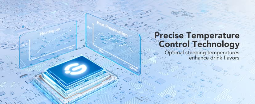 GoveeLife Smart Kettle Temperature Control 1.7L, 1500w WiFi Tea Kettle Electric with LED Indicator Lights, Remotely Control, 2H Keep Warm, 4 Presets Hot Water Boiler for Tea & Coffee & DIY