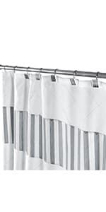 Creative Scents Fabric White Shower Curtain for Bathroom - Spa, Hotel Luxury Matt Waffle Weave Square Design, Water Repellent, 230 GSM Weighty Cloth, 72" x 72" for Decorative Bathroom Curtains