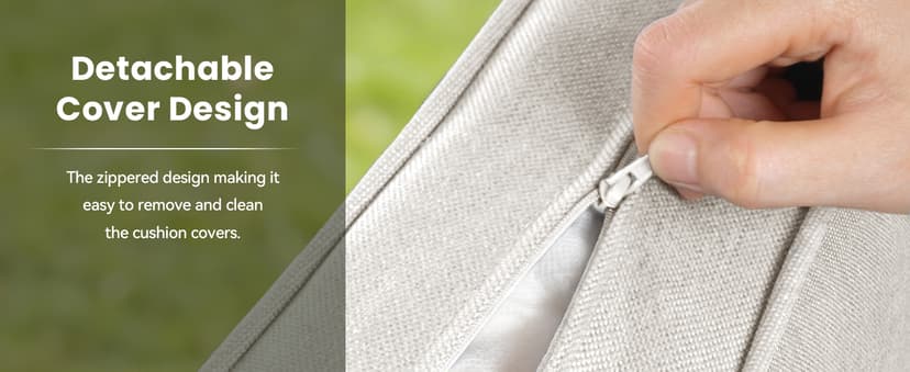 Outdoor Patio Furniture Set-5 Pieces All-Weather Wicker Outdoor Furniture with Swivel Patio Chairs Outdoor Patio Conversation Sets for Garden Porch Deck Grey/Beige