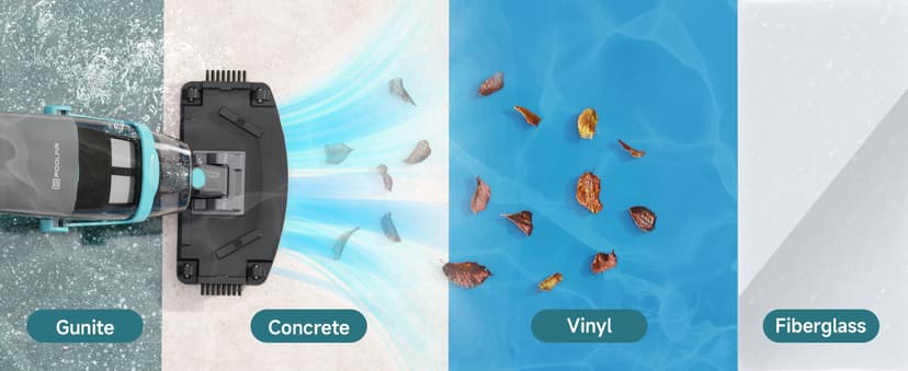 Cordless Handheld Pool Vacuum, Rechargeable Pool Cleaner with 16 Gal/Min Suction, 60 Min Runtime, Dual-Phase Cleaning System, Ideal for Above Ground Pools, Spas, Hot Tubs, Teal (2025 Version)