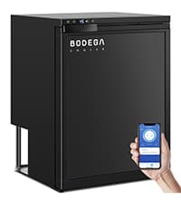 BODEGACOOLER 12 Volt Refrigerator, RV Refrigerator APP Control, 65L(2.3cu.ft.) RV Fridge Freezer, Car Refrigerator with Lock, (4℉-46℉) Travel Compressor Cooler 12/24V DC for Truck, RV, Camping