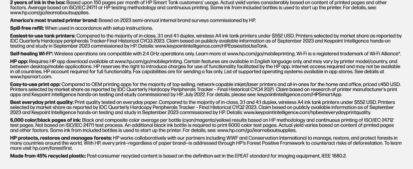 HP Smart Tank 5101 Wireless All-in-One Ink Tank Printer