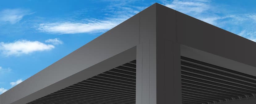 PURPLE LEAF 14' x 24' Louvered Pergola 94AS Modern Oversize Aluminum Gazebo with Adjustable Roof for Patio Deck Backyard Plus Size Gray Pergola