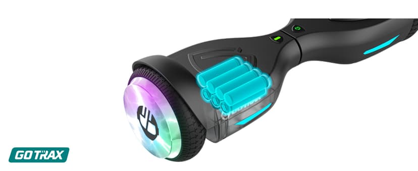 Gotrax Hoverboard with 6.5" LED Wheels & Headlight, Max 4/5 Miles Range, 6.2mph Power by Dual Brushless Motor, UL2272 Certified and 50.4Wh/65.52Wh Battery Self Balancing Scooters for 44-176lbs Kids