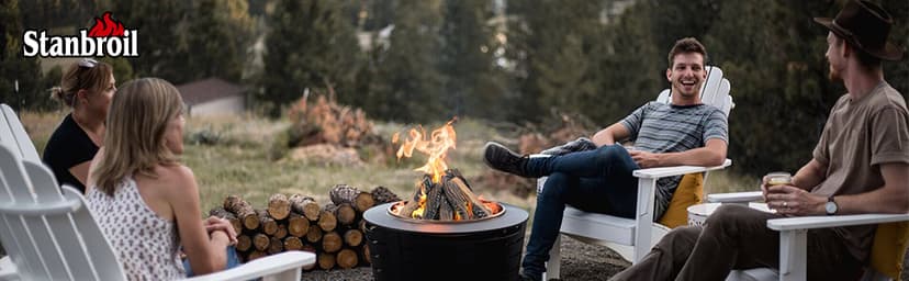 Stanbroil Large Ceramic Gas Logs, 10 Piece Set of Decoration Ceramic Wood Logs for All Types of Ventless, Gel, Ethanol, Electric, Gas Inserts, Propane, Indoor or Outdoor Fireplaces & Fire Pits