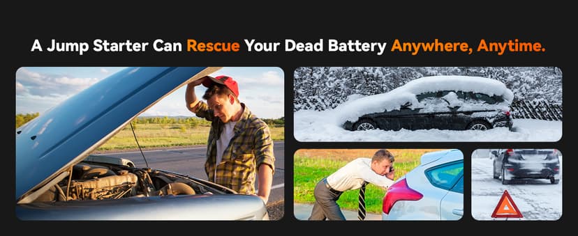 WOLFBOX 4000A Jump Starter,12V Car Battery Jump Starter with 65W Quick Charger,LED Display,24000mAh Portable Jump Starter Battery Pack(10L Gas 10L Diesel Engine) with Booster,LED Light,Jumper Cables