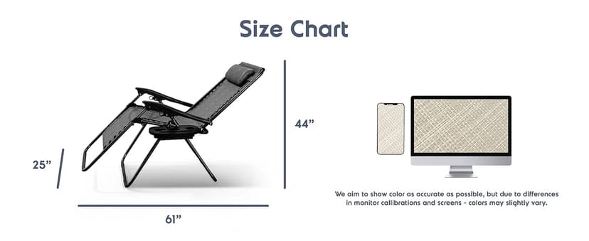 Nestl Zero Gravity Chairs Set of 2, Patio Lounge Chair Outdoor with Pillows & Cup Holder Trays, Adjustable Steel Mesh Reclining Camping Chair, Folding Patio Lawn Chair for Deck, Beach, Yard - Black