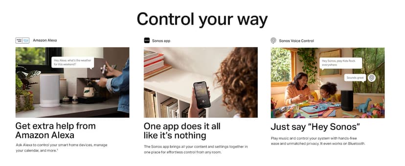 Sonos Move 2 - Black - Wireless Portable Bluetooth Speaker