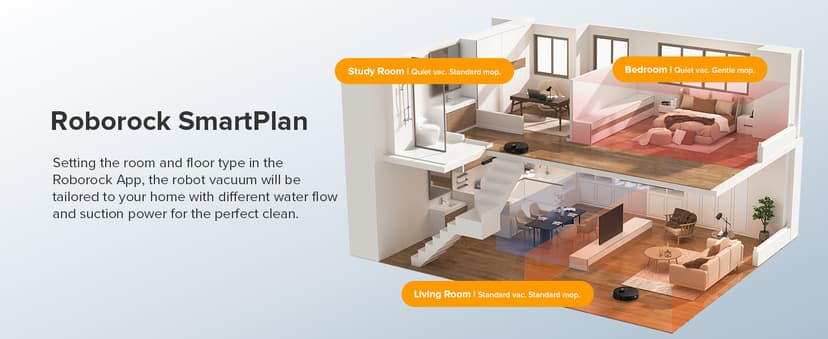 roborock Qrevo Series Robot Vacuum and Mop, 8000Pa Suction, Upgraded from Qrevo S, Anti-Tangle Brushes, Smart Obstacle Avoidance, Auto Mop Washing, All-in-One Dock, 200RPM Spinning Mops, Black(QV 35A)