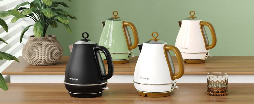 1.7L Electric Kettles, BPA Free Tea Kettle, Hot Water Boiler Heater, Stainless Steel Teapot, Auto Shut-Off & Boil-Dry Protection, 120V/1500W