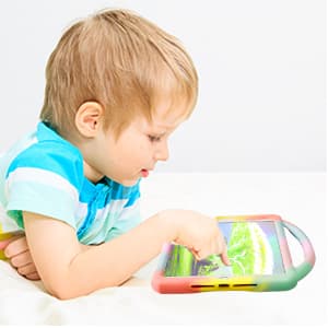 Kids Case for iPad 9th 8th 7th Generation,Shockproof Silicone Kids Cover for iPad 10.2 2021/2020/2019 with Handle Stand for New Apple iPad 10.2 inch(Rainbow)