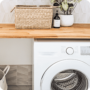 River Dream White Fabric Shower Curtain Set, Cotton Blend, Waffle Weave, with Snap in Replacement Liner,71 x 74 inches