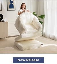 MAXYOYO Giant Bean Bag Chair, Oversized Bean Bag Couch for Adults and Kids, Faux Fur Shell-Shaped Large Chair with Filler, Stuffed Big Accent Sofa Lounge Floor Sofa for Gaming, Reading, Beige