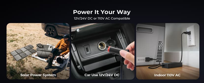 BougeRV 12 Volt Refrigerator 12V Car Fridge 30 Quart Portable Freezer Compressor Cooler -8℉~50℉ Compressor Freezer, 12/24V DC 110~240 Volt AC, for Truck RV SUV
