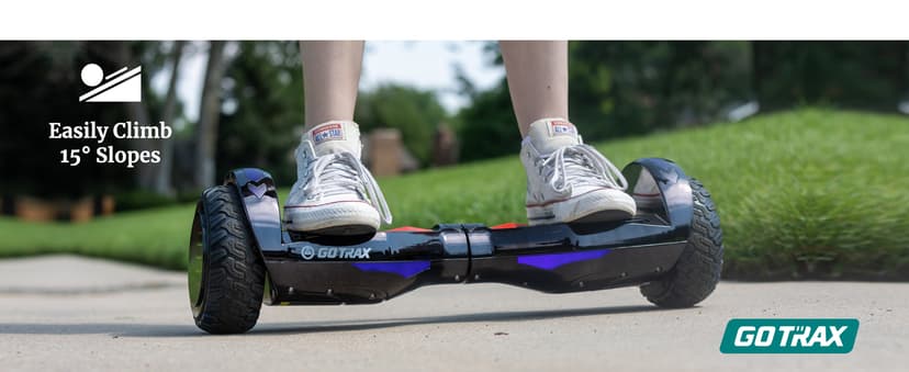 Gotrax Hoverboard with 6.5" LED Wheels & Headlight, Max 4/5/6Miles Range, 6.2mph Power by Dual 200W Motor, UL2272 Certified and 50.4Wh/65.52Wh/93.6Wh Battery Self Balancing Scooters for 44-176lbs Kids