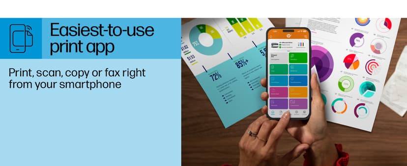 HP OfficeJet 8015e Wireless Color All-in-One Printer, 6 month Instant Ink trial included