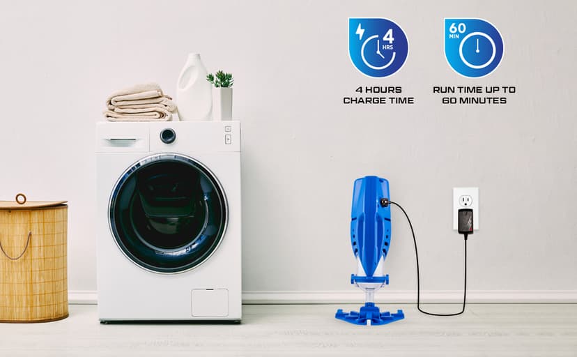 POOL BLASTER Max Cordless Pool Vacuum for Deep Cleaning & Strong Suction, Handheld Rechargeable Swimming Pool Cleaner for Inground and Above Ground Pools, Hoseless Pool Vac by Water Tech