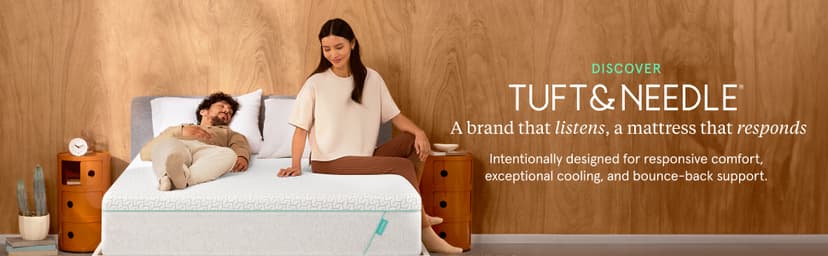 Tuft & Needle Original Hybrid Medium King Mattress, Adaptive Foam, Individually-Wrapped Coils, Cooling Pressure Relief, 100 Night Trial, Fiberglass-Free, CertiPUR-US, 10-Year Limited Warranty
