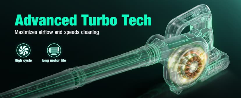 K I M O. Cordless Leaf Blower Vacuum Combo 4 in 1, 3 Nozzles &3 Modes for Inflation & Deflation, Extended Tube & Variable Speed, 20000RPM 150MPH, 2x2000mAh Battery Powered Leaf Blowers for Lawn Care