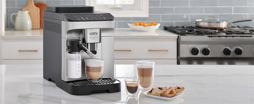 De'Longhi Magnifica Evo Automatic Espresso & Coffee Machine with Automatic Milk Frother for Latte, Cappuccino, Iced Coffee, Built-in Grinder, ECAM29084SB